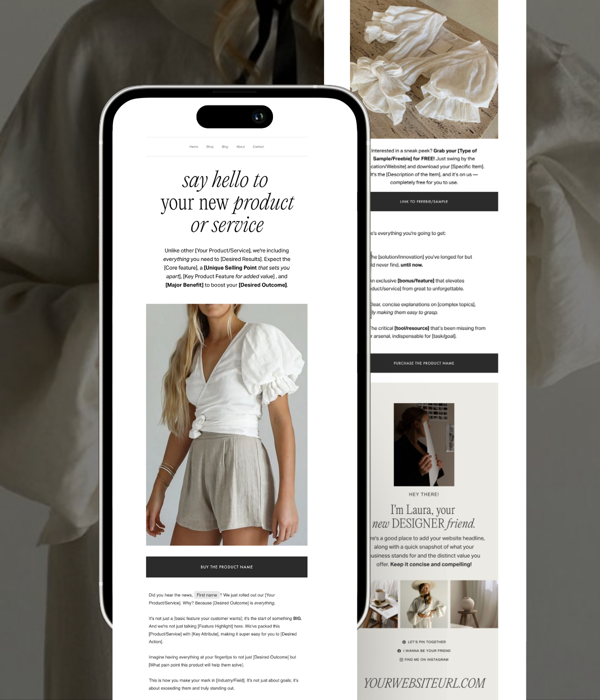 NEW Product Launch Flodesk Template