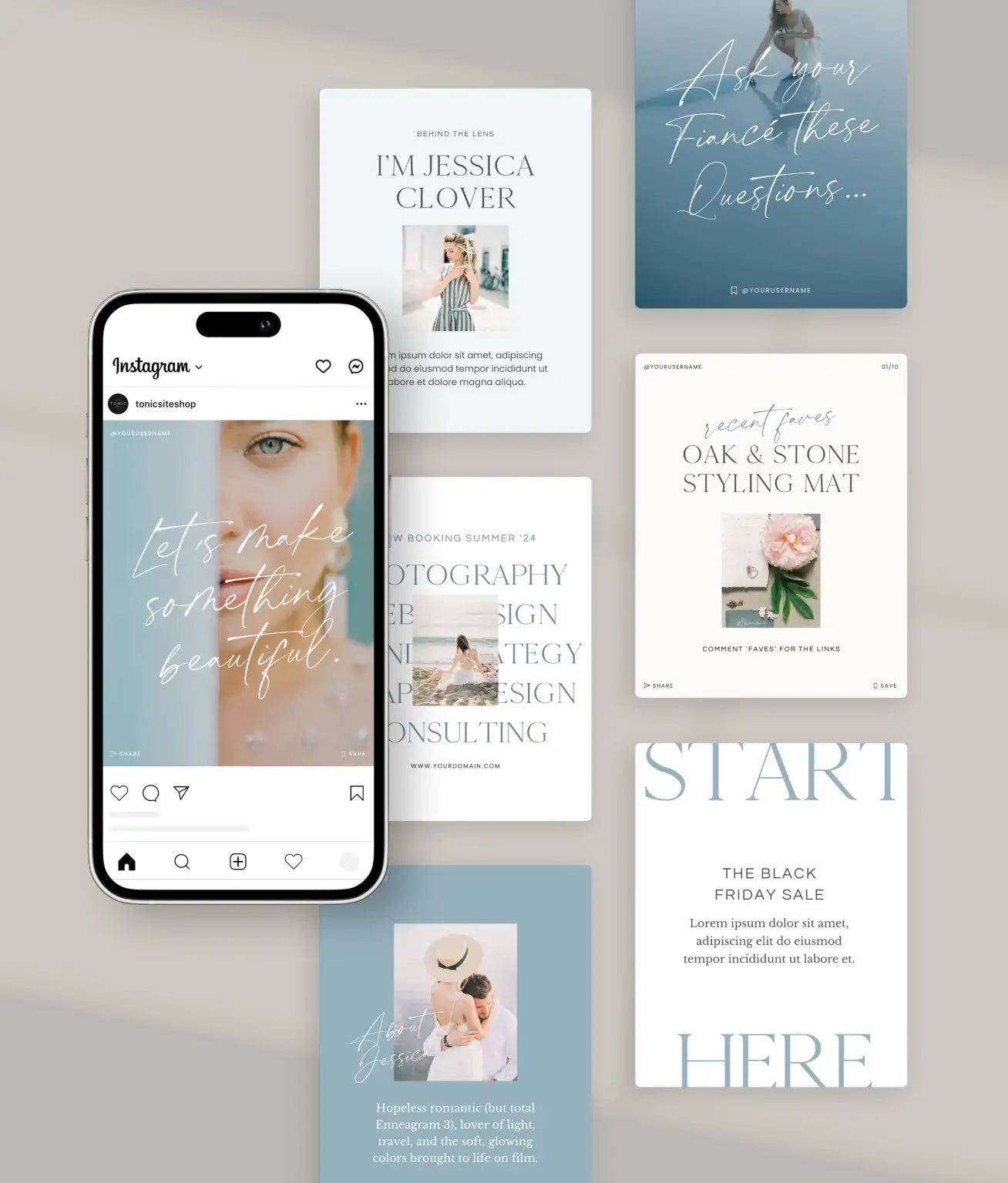 Clover Social Media Canva Templates