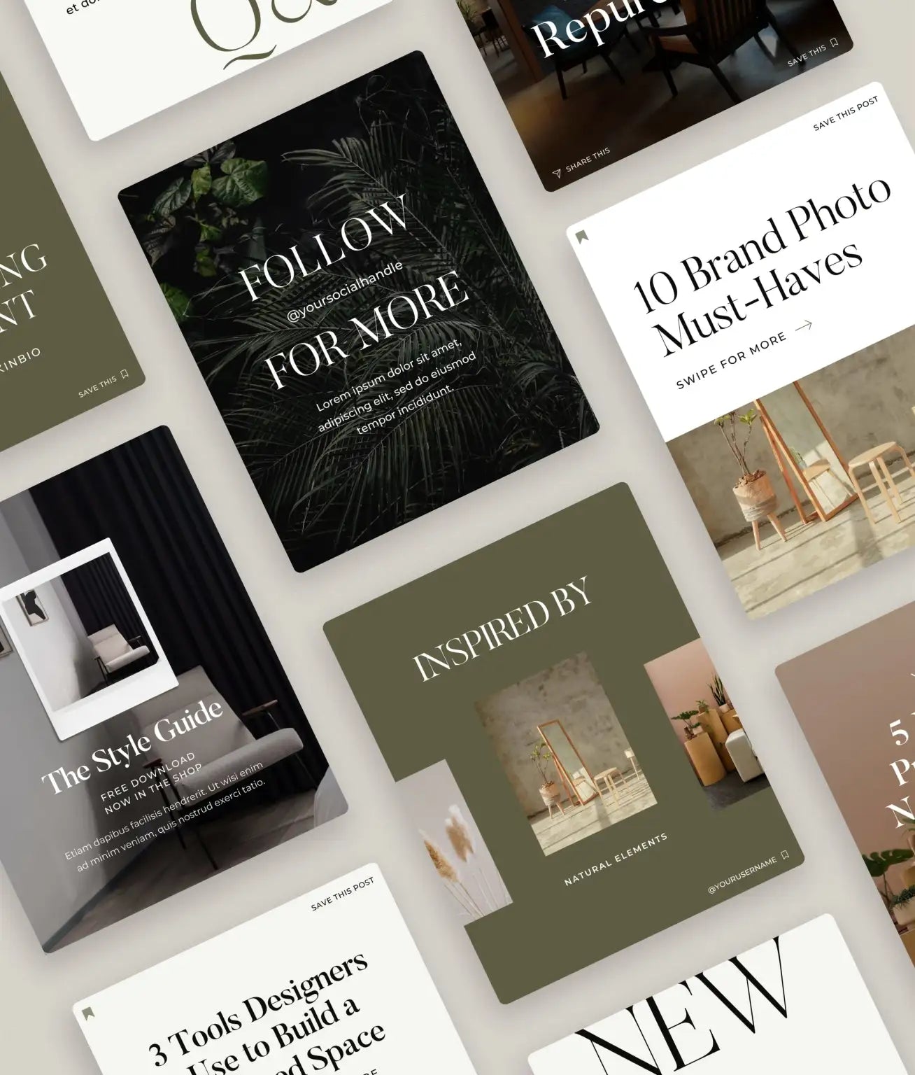 Lita Grey Social Media Canva Templates