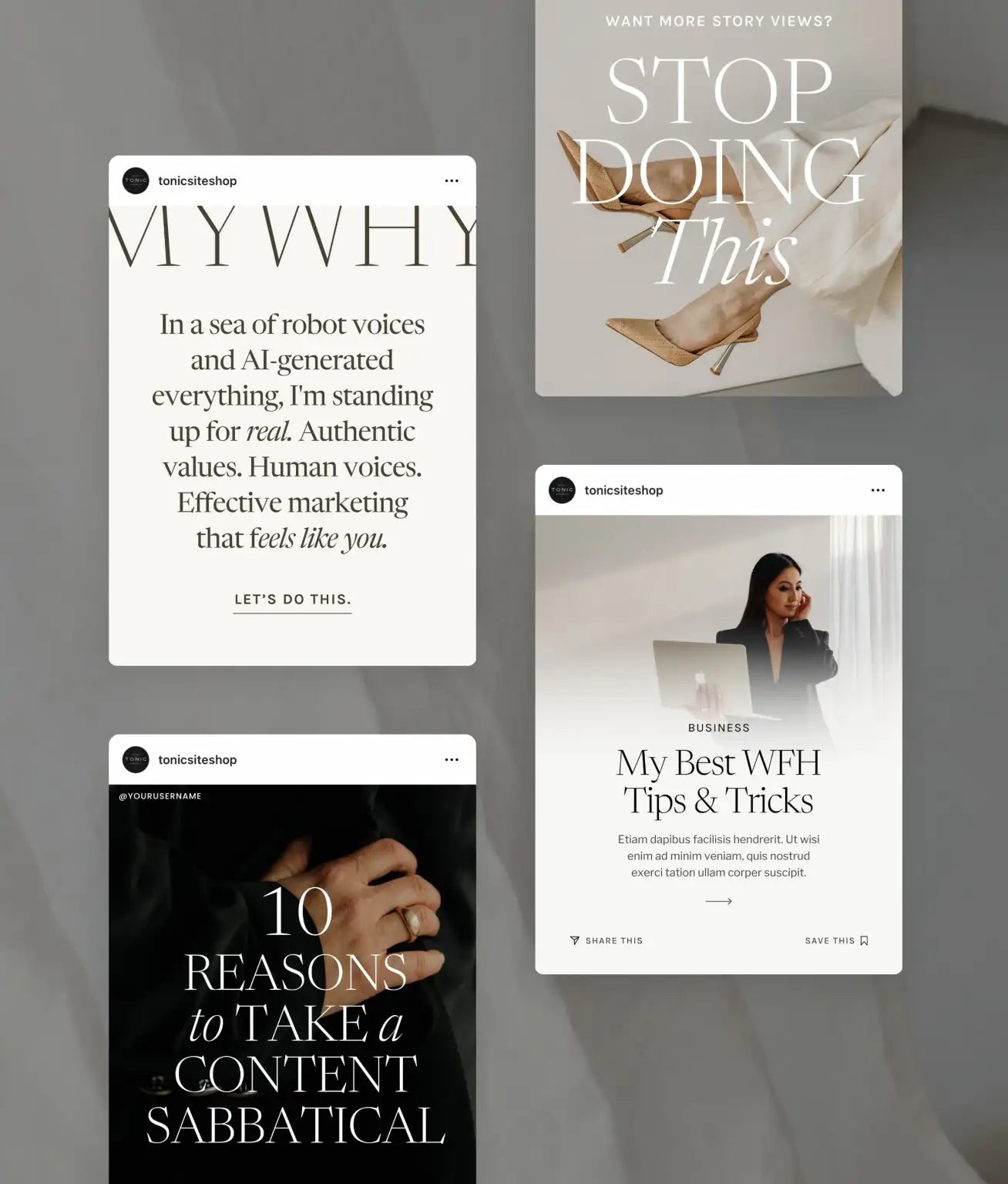 Negroni Social Media Canva Templates